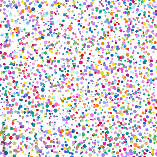 The mosaic of a bright colorful dots on a white background. 