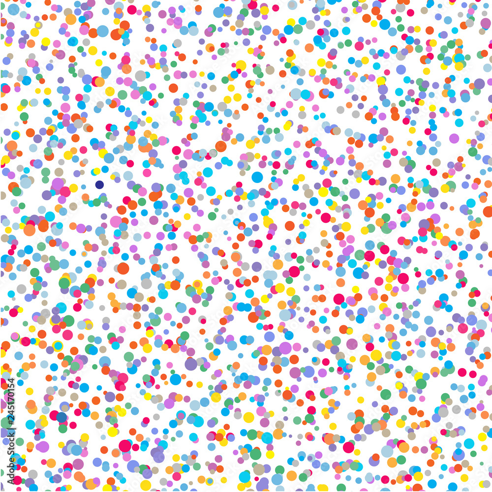 The bright colorful dots on a white background. The bright colorful dots on a white background.