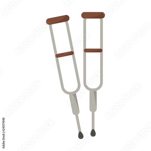 Crutches handicap symbol