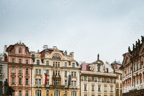 PRAGUE, CZECH REPUBLIC - July 25, 2017 : Antique building view in Prague, Czech Republic
