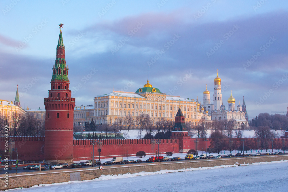 Moscow Kremlin winter morning