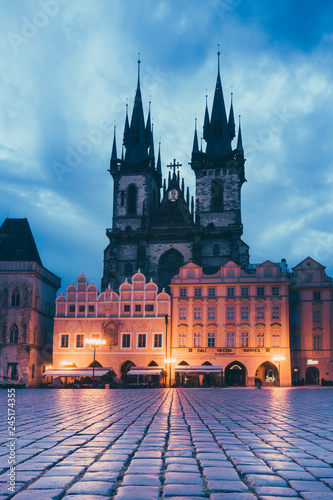 PRAGUE, CZECH REPUBLIC - July 25, 2017 : Old Town Square in Prague, Czech Republic