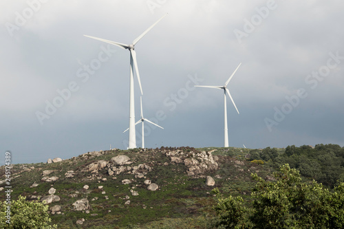Windturbine in the region of rio Douro, Portugal