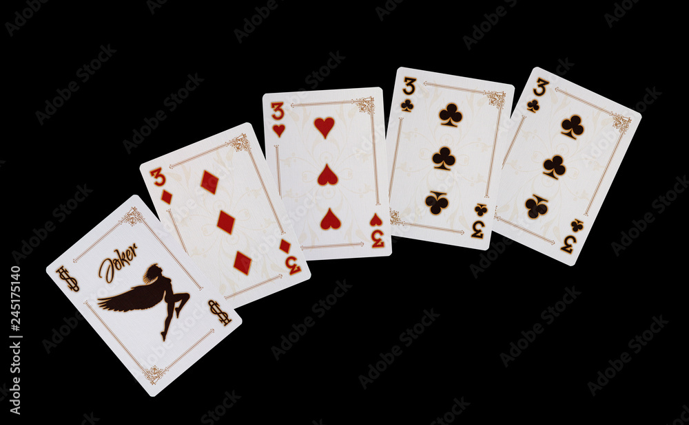 KARTENSPIEL - Poker - Dreier mit Joker KARTENSPIEL - Poker - Dreier mit Joker