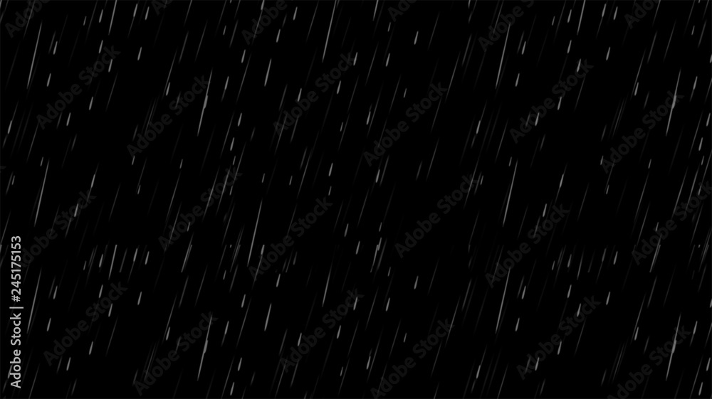 Rain overlays: realistic rain rainfall, Rainy Weather - obrazy, fototapety, plakaty 