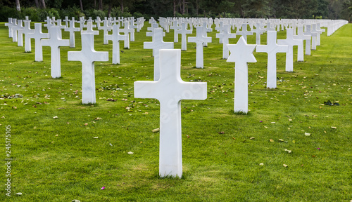 Bild auf Leinwand Normandy American Cemetery