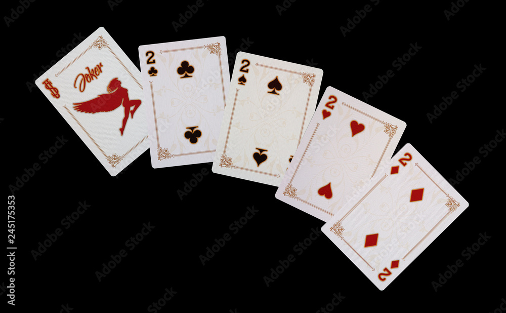 Obraz premium KARTENSPIEL - Poker - Zweier mit Joker