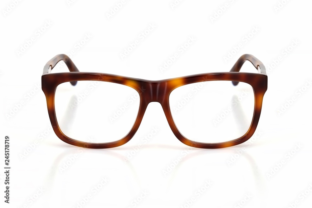 Fototapeta premium Glasses isolated on white background for applying on a portrait