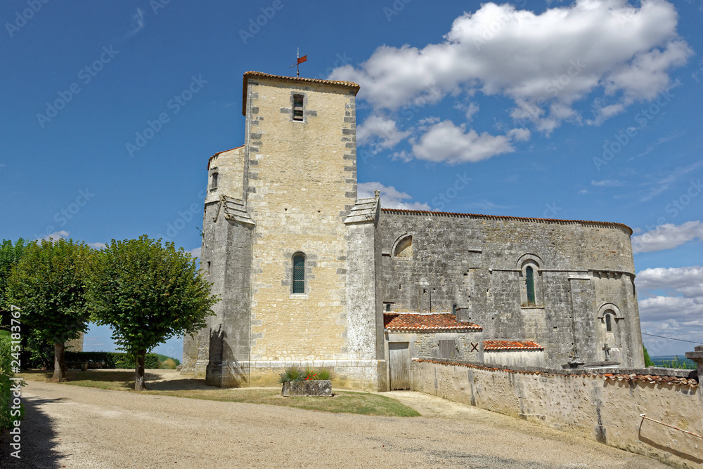 Église de Villars-les-Bois, Charente-Maritime, Nouvelle-Aquitaine, France