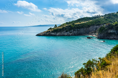 Greece, Zakynthos, Beautiful ocean and landscape near mikro nisi photo