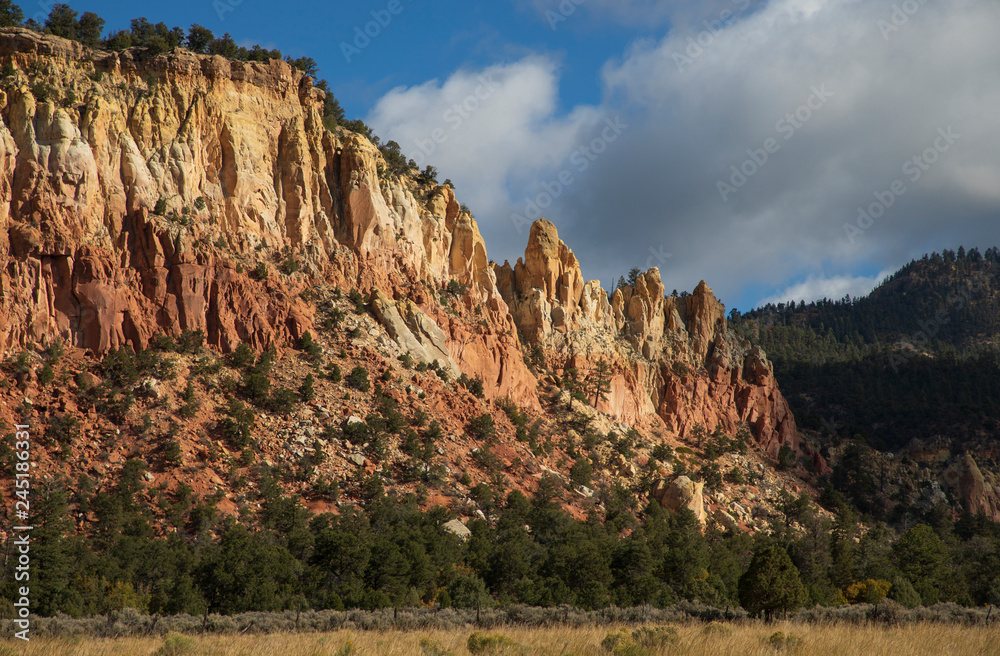 Cliffs outside Gallina New Mexico