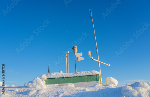 weatherstation during artic summer photo