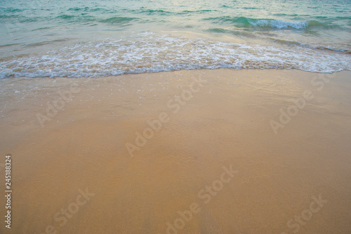 Seaside beaches and coastal waves