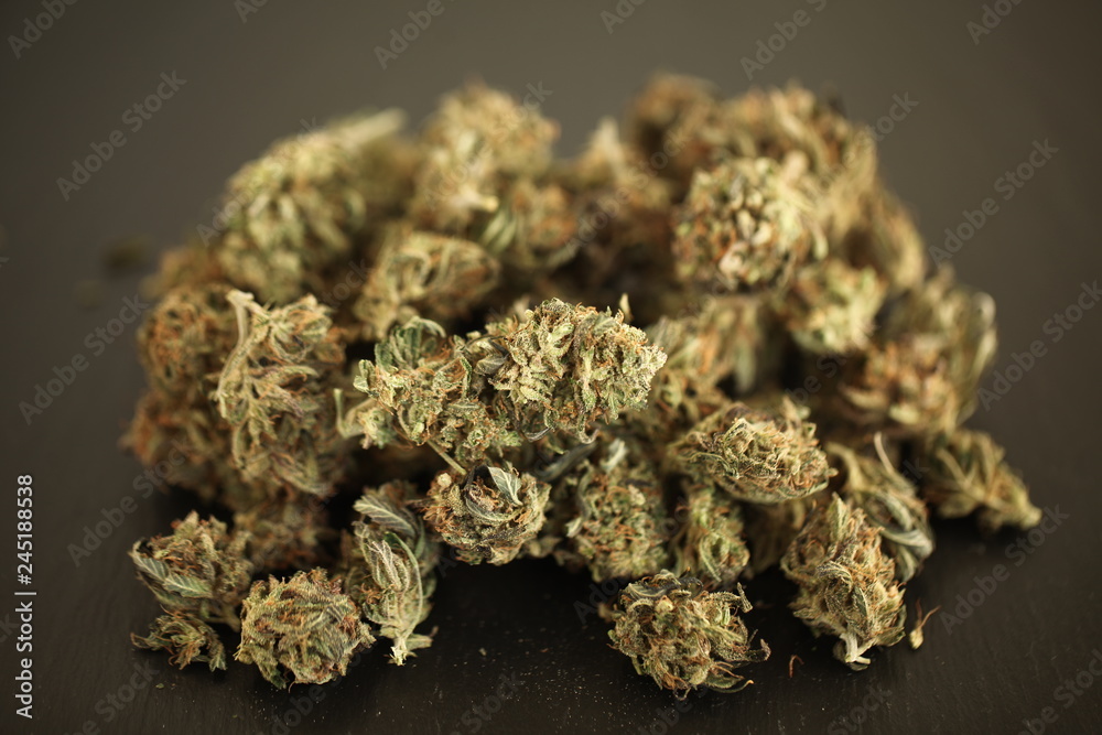 cannabis business concept. Medical Marijuana hemp and Money cannabis business concept. Medical Marijuana hemp and Money