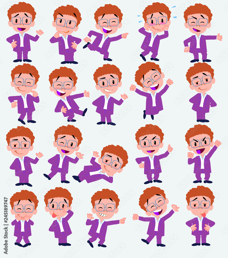 Cartoon character businessman in casual style. Set with different postures, attitudes and poses, always in positive attitude, doing different activities in vector vector illustrations. Cartoon character businessman in casual style. Set with different postures, attitudes and poses, always in positive attitude, doing different activities in vector vector illustrations.