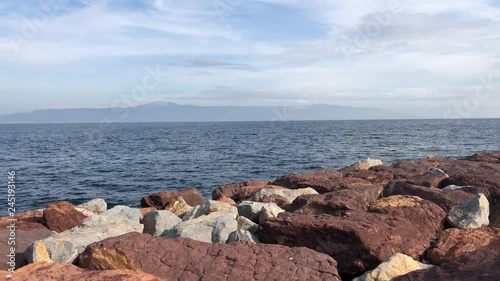 View of the city from the coastal town of Bursa, Turkey.