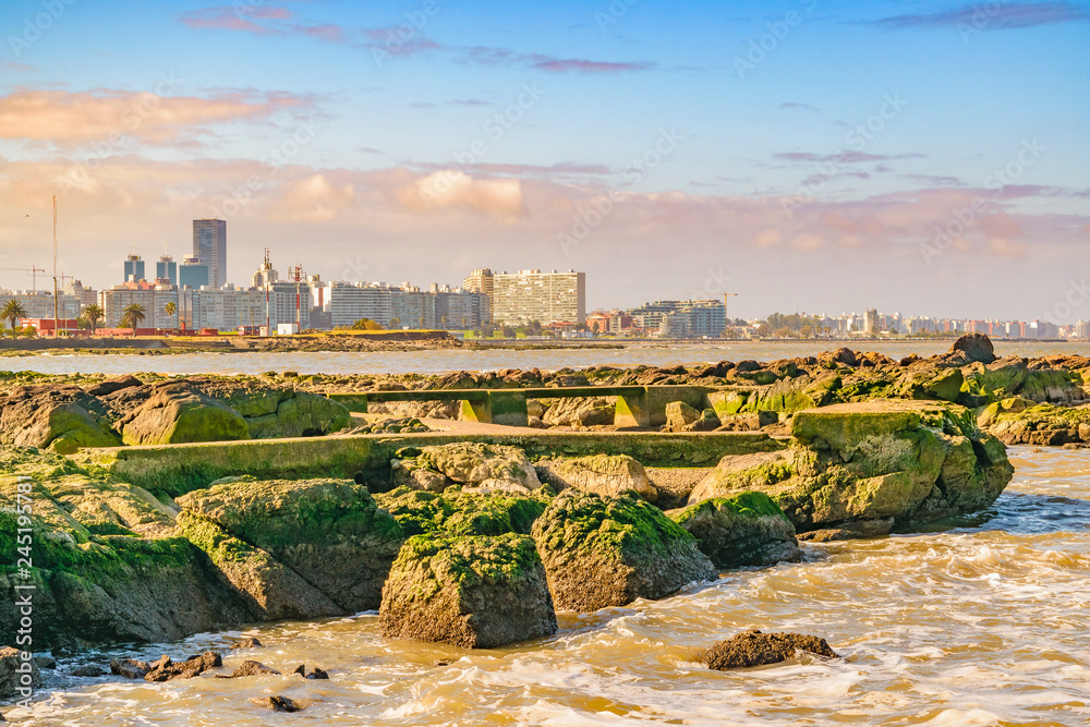 Landscape Coastal Scene at Montevideo City, Uruguay