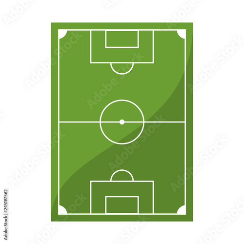 Soccer field topview
