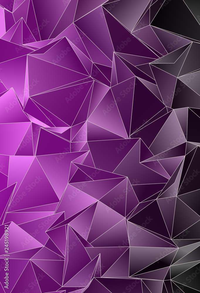 Obraz premium Triangular 3d, modern background