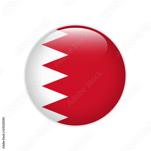 Bahrain flag on button
