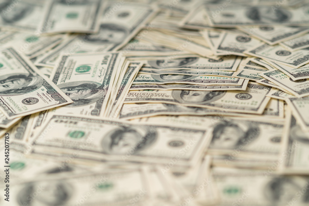 Background texture of multiple USD banknotes Background texture of multiple USD banknotes