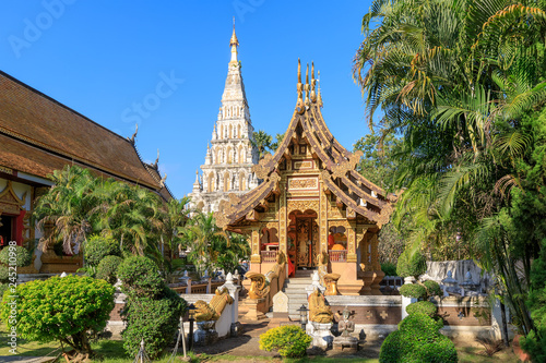 Wat Chedi Liam (Ku Kham) or Temple of the Squared Pagoda in ancient city of Wiang Kum Kam, Chiang Mai, Thailand