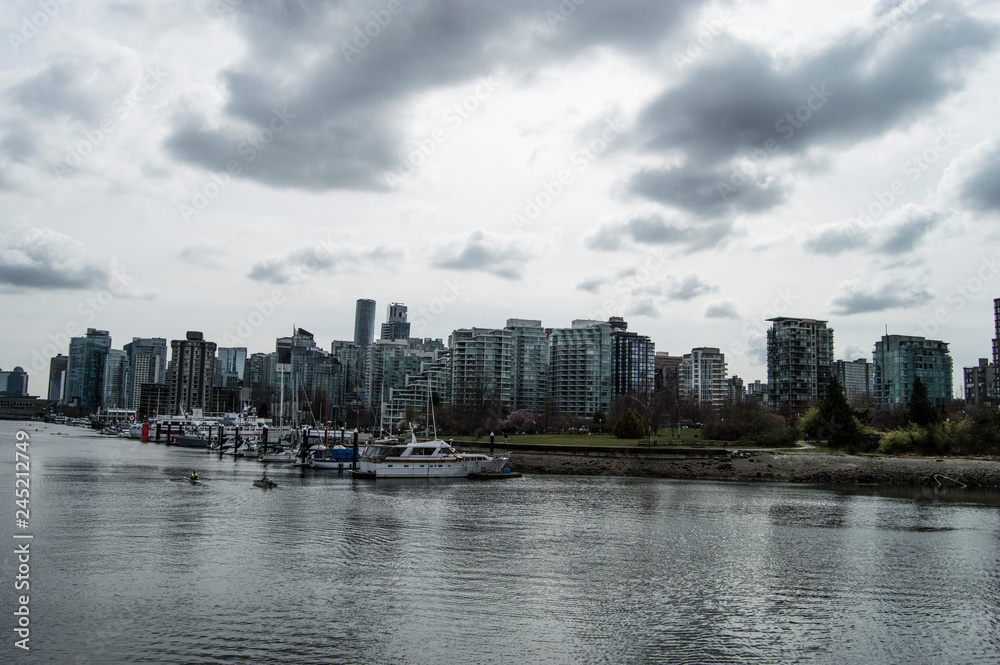 Vista de Vancouver Canada desde el Stanley Park