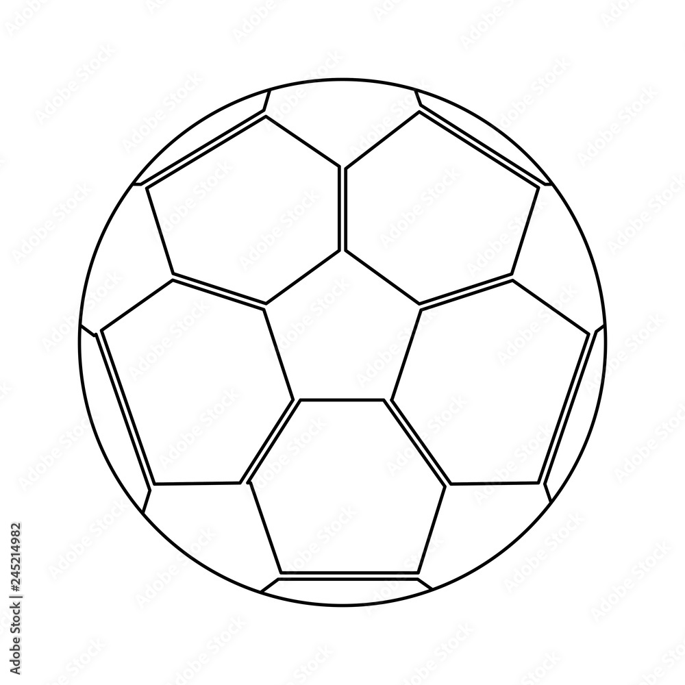 Obraz premium soccer sport ball isolated in black and white