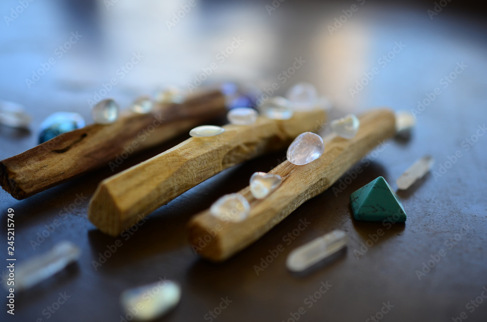 Hipster healing crystal display, bright shiny gems and stones. Witchy crystal healing and meditation. Sacred space, Wiccan alter. Clear quartz, aquaaura, rainbow aura quartz. Hipster healing crystal display, bright shiny gems and stones. Witchy crystal healing and meditation. Sacred space, Wiccan alter. Clear quartz, aquaaura, rainbow aura quartz.