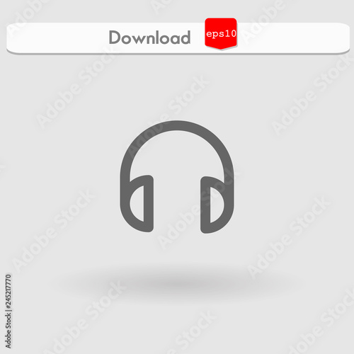 headphones vector icon