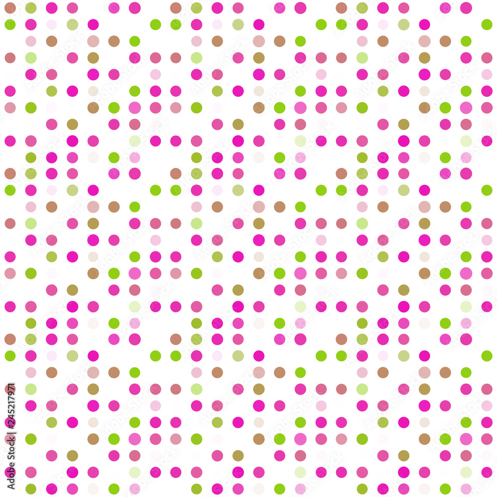 Seamless abstract pattern background with a variety of colored circles.