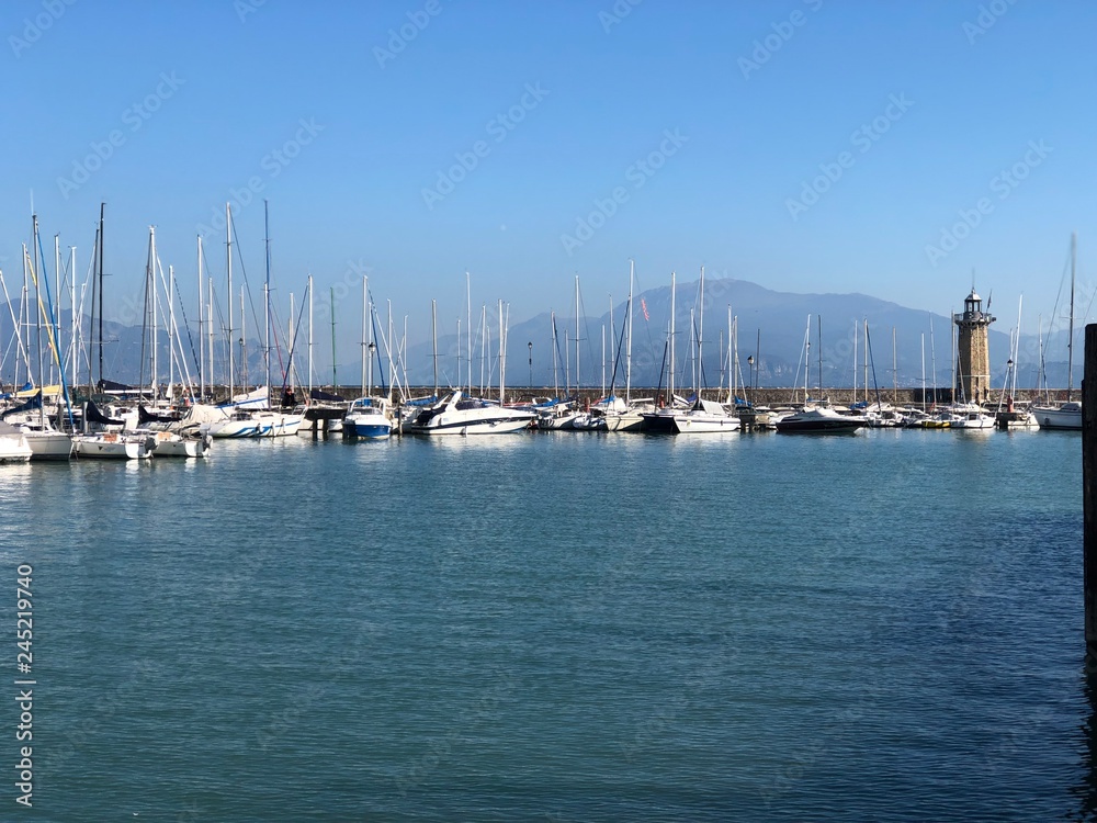yachts in the harbor yachts in the harbor