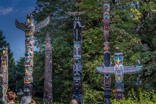 Photography Totem Poles in Stanley Park