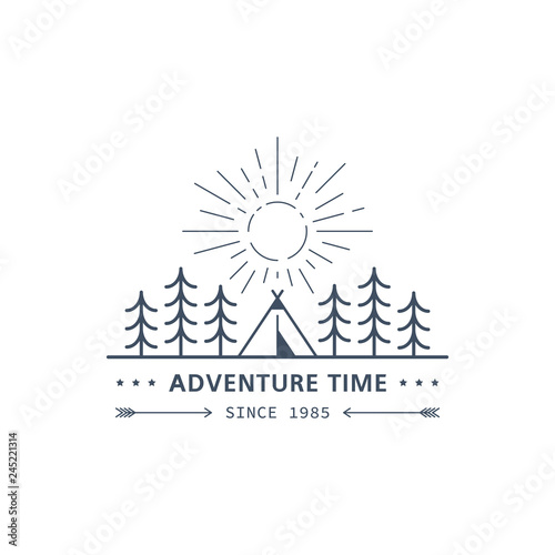 Summer camp logo