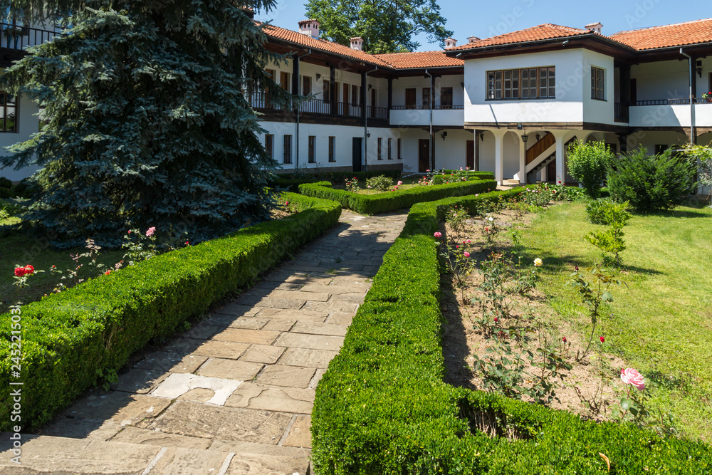 Medieval buildings in Sokolovo (Sokolski) Monastery Holy Mother's Assumption, Gabrovo region, Bulgaria