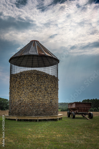 Corn Crib and Wagon photo