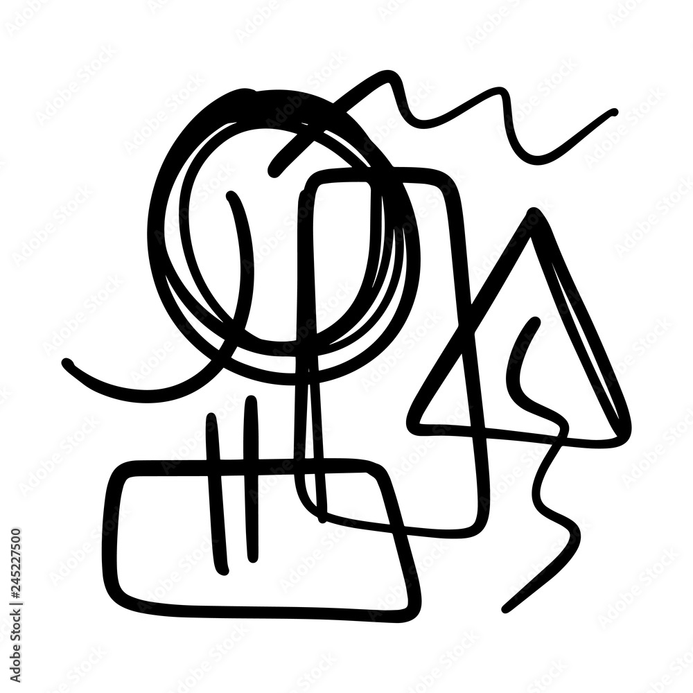 Vector creative abstract objects, lines, forms. Universal trendy print. Vector creative abstract objects, lines, forms. Universal trendy print.