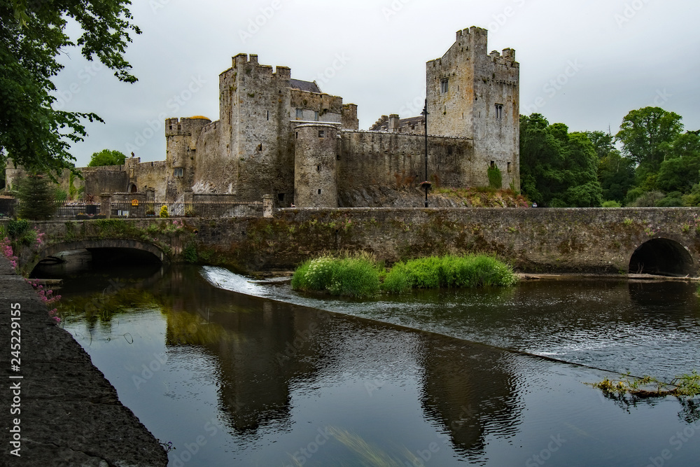 Cahir Castle Over the Lake