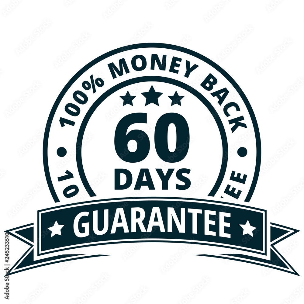 Fototapeta premium 60 Days Money Back illustration