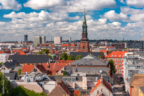 Aerial view of Copenhagen, Denmark