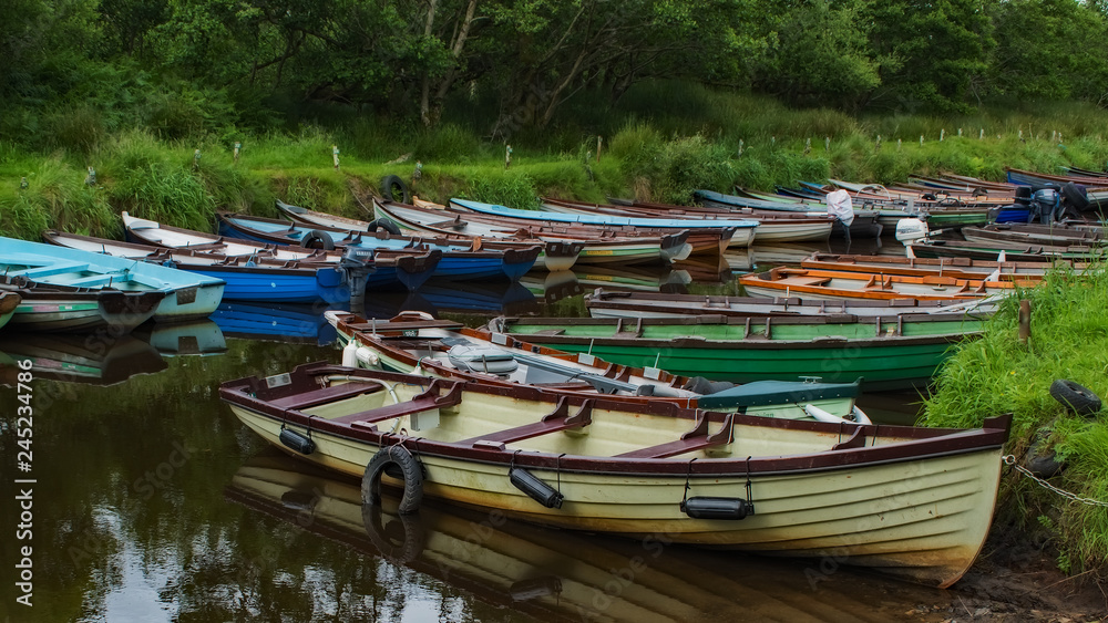 Rowboats at Ross Castle
