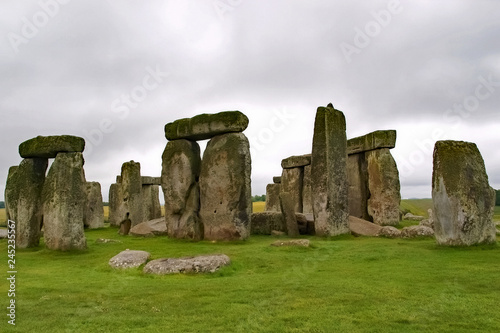 Stonehenge on a Rainy Day