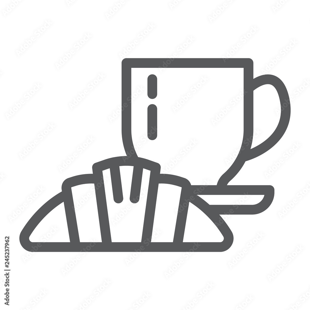 Restaurant line icon, eat and food, cafe sign, vector graphics, a linear pattern on a white background. Restaurant line icon, eat and food, cafe sign, vector graphics, a linear pattern on a white background.