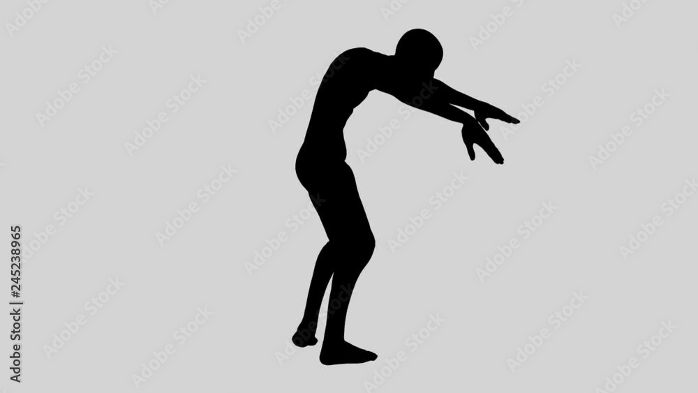 Vignette Zombie Walking in Seamless Loop Green Screen Vignette Zombie Walking in Seamless Loop Green Screen