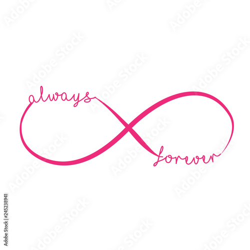 infinity sign, vector illustration