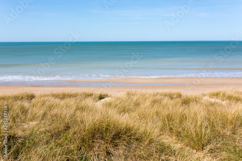 Fototapeta Naklejka Na Ścianę i Meble -  Beach at  Gouville-sur-Mer, Normandy, France