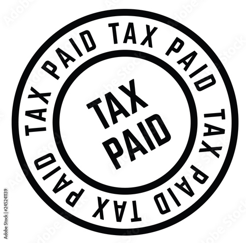 Tax Paid stamp