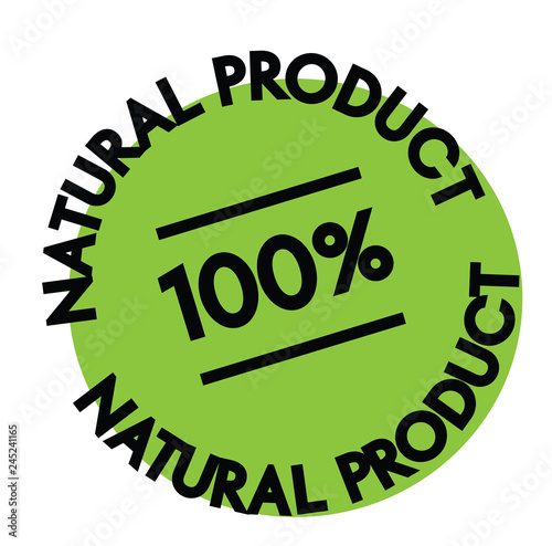 100 percent Natural Product label