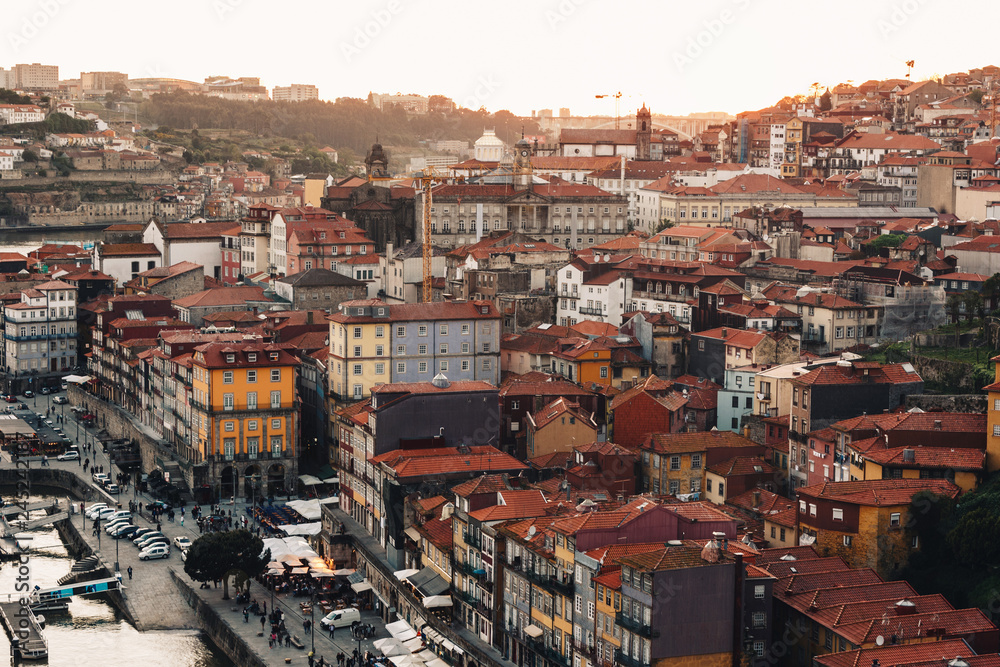 Scenic view of Porto old town and Douro river