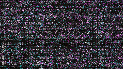 Glitch background. Computer screen error. Digital design concept. Pixel noise. HDTV no signal. Video game glitch. Television fail. Data decay. Technical problem grunge wallpaper.